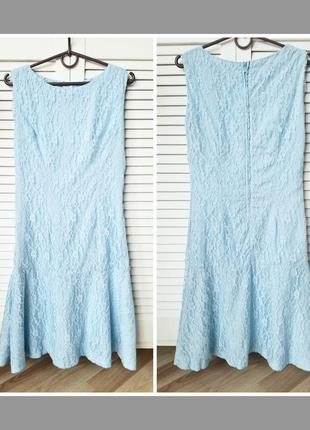 Нежное легкое гипюровое платье ажуроное платье с воланом