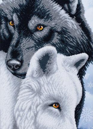 Набор для вышивки бисером "Влюбленная пара волков "
любовь,нав...