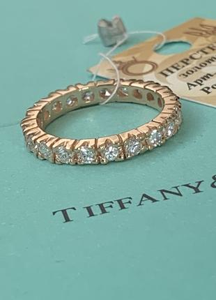 Золота каблучка з діамантами в стилі Cartier.