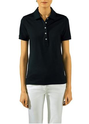 Чорна футболка поло, теніска бавовна xl 48-50 (54-56) ocean