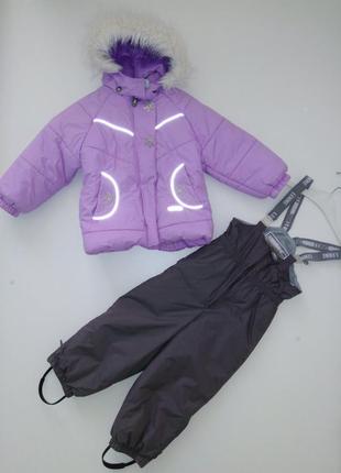Зимняя куртка с комбинезон lenne для девочки на 2-4 года р.92-6