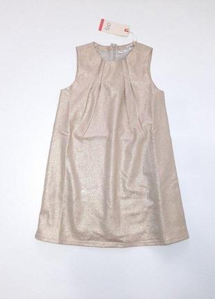 Платье золотое ovs р.116-122 на 5-6 лет