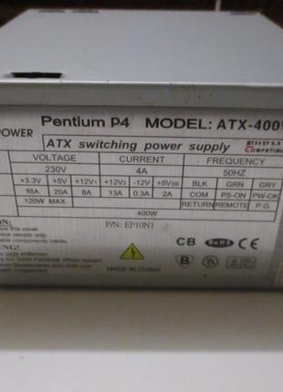 Блок живлення Logic Power Pentium P4 ATX 400W