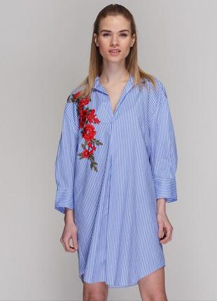 Zara сорочка з вишивкою