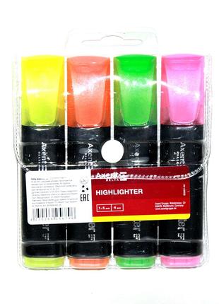 Набор маркеров (текстовыделителей) 4 цвета
