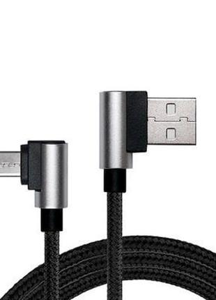 Дата кабель USB 2.0 AM to Micro 5P 1.0m Premium black REAL-EL ...
