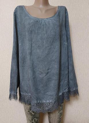 Легкая женская кофта, блузка с кружевами charles vogele
