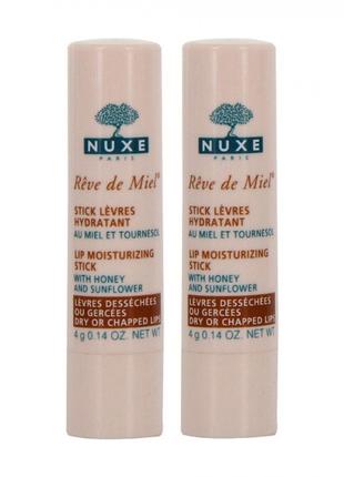 Набор стиков для губ Nuxe Reve de Miel Lip Moisturizing Stick ...