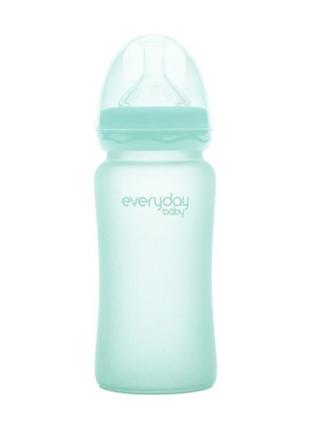 Стеклянная бутылочка для кормления Everyday Baby Silicone Coat...