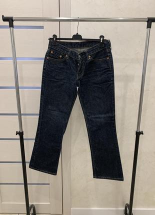 Джинсы джинси штаны levis 538 синие клеш широкые