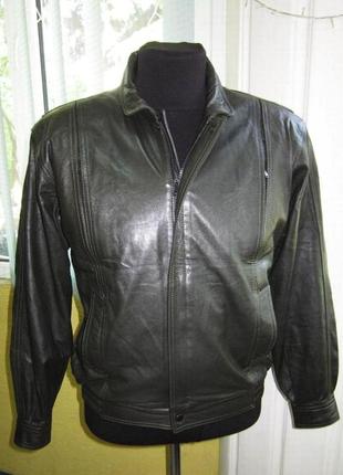 Стильная кожаная мужская куртка bazaar 54 leather. лот 160