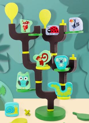 Игра балансир дерево с животными