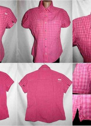 Рубашка тенниска хлопок клетка розовая gaastra 48-52р