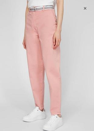 Tommy hilfiger женские розовые брюки co modern tapered chino