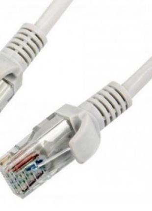 Интернет сетевой LAN кабель патч-корд HX CAT 5E 15 метров Серый