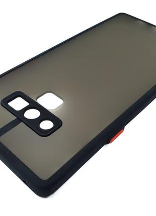 Матовый противоударный чехол для Samsung Galaxy Note 9 черный ...