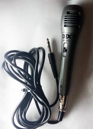 Микрофон Dex MD 112 проводной, караоке, универсальный
