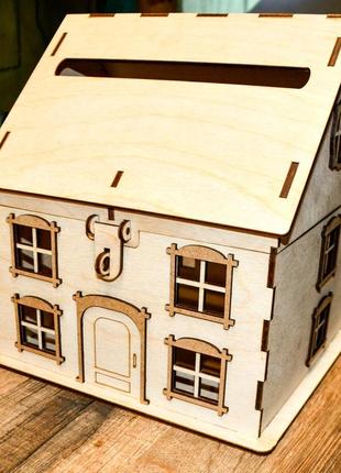 Свадебная казна домик дом для денег деревянная коробка сундук ...