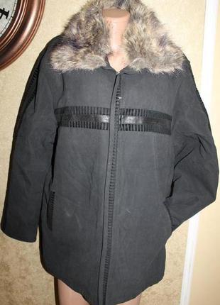 56 разм. большой размер зимняя куртка season 2 в 1