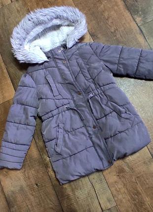 Куртка пальто для девочки дівчинки 2-4г 98-104см