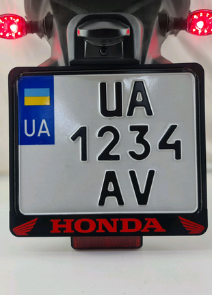 Рамка дла крепления мото номера Украины Хонда HONDA
