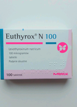 Еутирокс 100 мкг 100 шт Euthyrox Лтироксин л тироксин летрокс