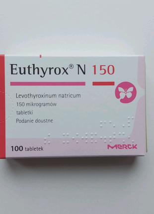 Еутирокс 150 мкг 100 шт Euthyrox Лтироксин л тироксин летрокс