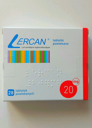 Lercan 20 mg 28 шт Леркамен Лерканідіпін