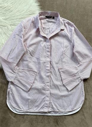 Женская стильная блузка блуза рубашка в полоску massimo dutti