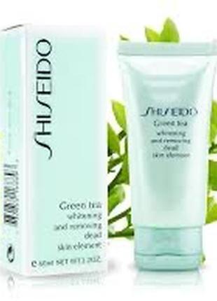 Пілінг для обличчя shiseido "green tea", 60 мл.