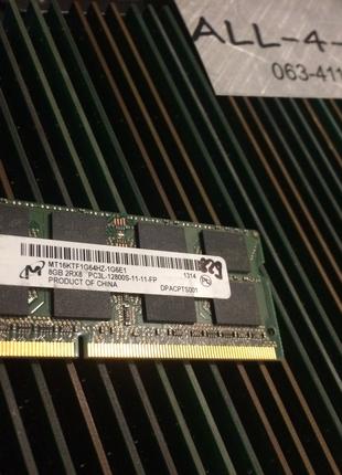 Оперативна пам`ять MICRON DDR3 8GB 1.35V SO-DIMM PC3 12800S 16...