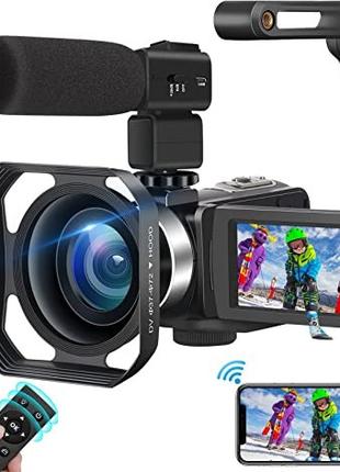 KOMERY 2.7K Видеокамера 48 МП 18-x WIFI Цифровая камера с микр...