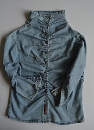Джинсовая рубашка куртка накидка блуза