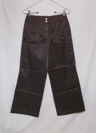 Новые брюки кюлоты коричневые атласные 'taifun by gerry weber'...