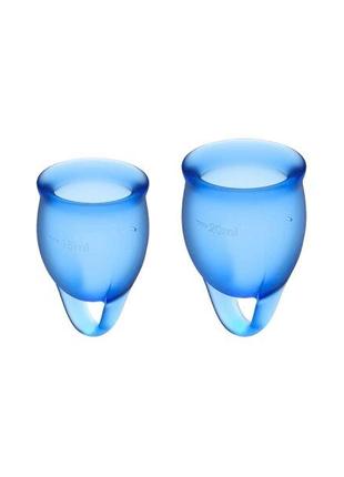 Силіконові менструальні чашки Satisfyer Feel Confident DARK BLUE