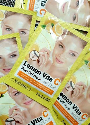 Dr.meloso lemon vita с peel off pack маска пленка с экстрактом...