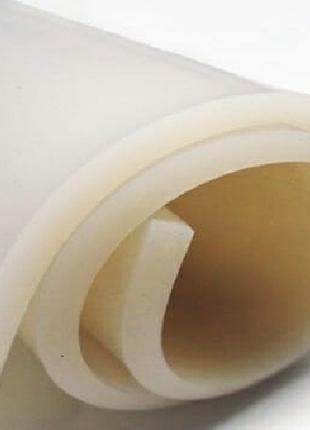 Резина силиконовая термостойкая, в рулонах, толщина 2-10 мм.