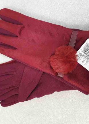 Жіночі рукавички та рукавиці Б/У Рукавички жіночі флісово-шерс...
