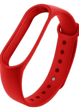 Силиконовый ремешок для Xiaomi Mi Band 5/6 (Red)