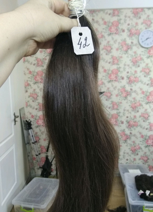42 волосы славянские натуральные 45 см