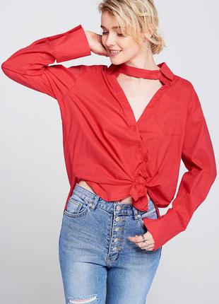 Красная рубашка с чокером Storets