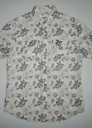 Рубашка  гавайская  easy quality linen гавайка (m)