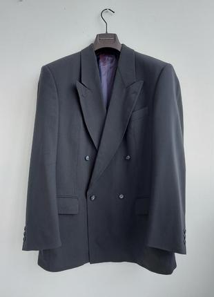 Pierre laffitte двухбортный пиджак 100% шерсть