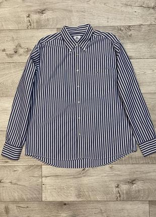 Чоловіча сорочка в смужку lacoste, р. xxl (54-56)