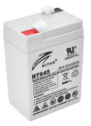 Аккумуляторная батарея AGM Ritar RT645 6V 4.5Ah
