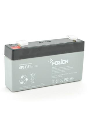 Акумуляторна батарея Merlion AGM GP613F1 6V 1.3 Ah
