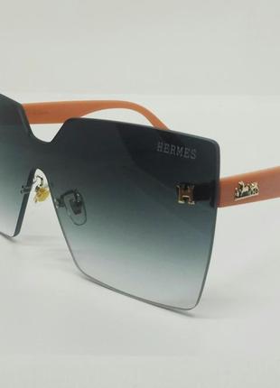 Hermes очки женские солнцезащитные безоправные серый градиент ...