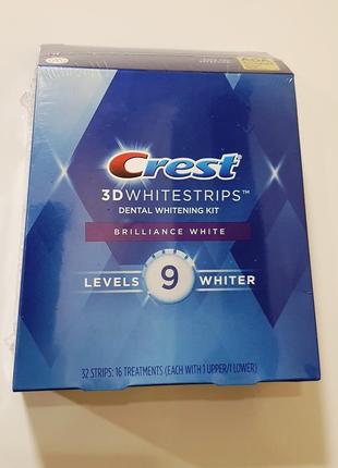 Відбілювальні смужки crest 3d whitestrips brilliance white (сш...