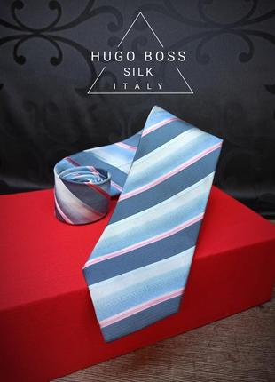 Галстук шелковый hugo boss, оригинал, италия