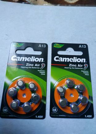 Camelion Zinc AIR A13  1,45v.Новые.